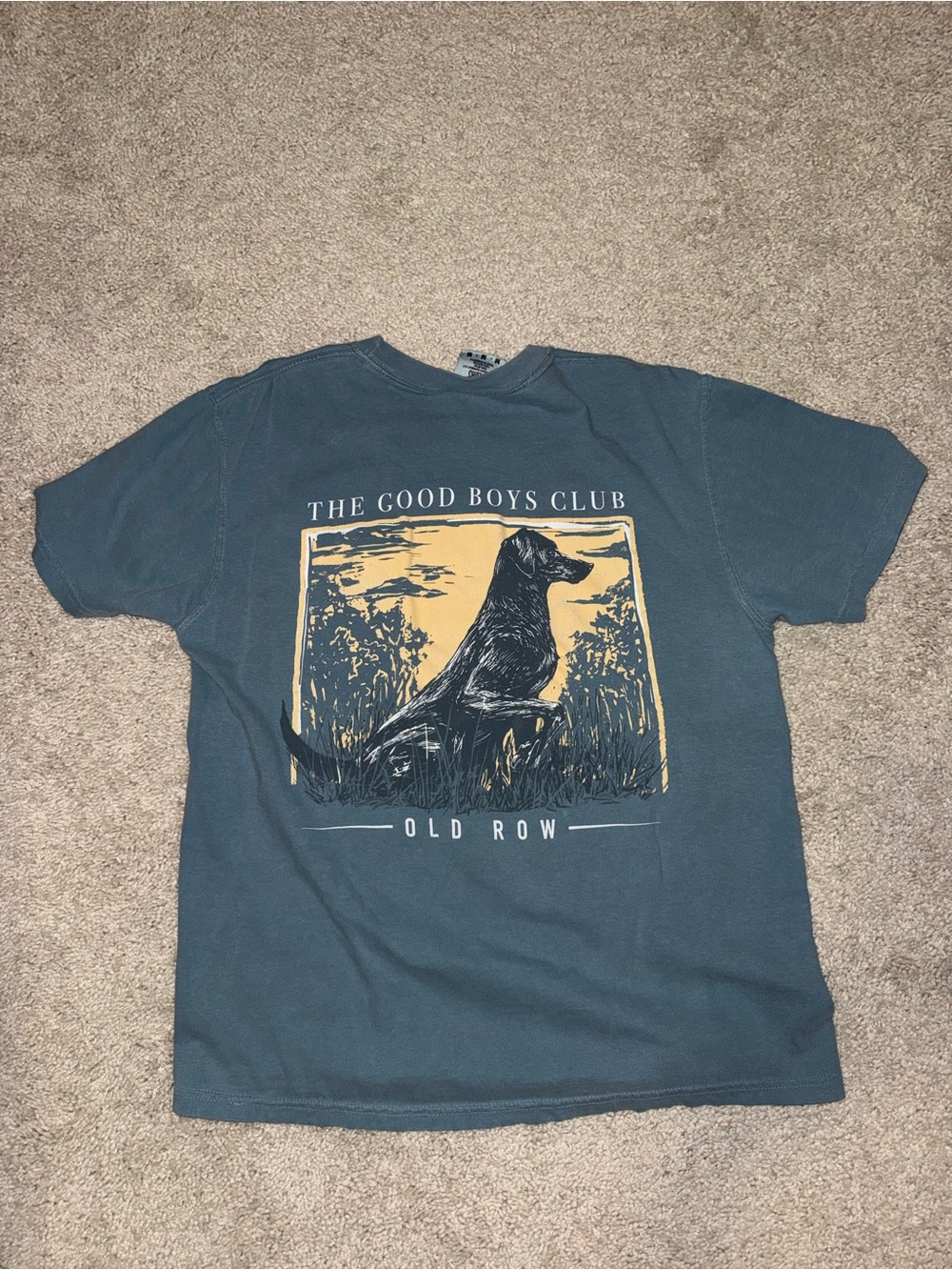 Old Row Men's 'The Good Boys Club' Blue Graphic Tee